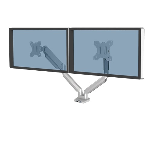 Fellowes Doppelmonitorarm Platinum Series silber Fellowes Doppelmonitorarm Platinum Series silber